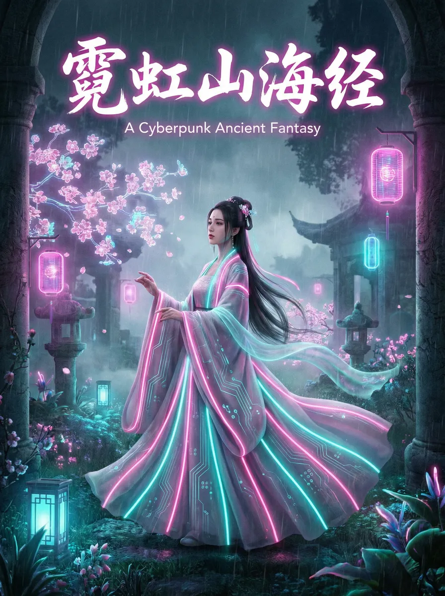 雨后小故事动漫 古风奇缘短剧 - 霓虹山海经海报